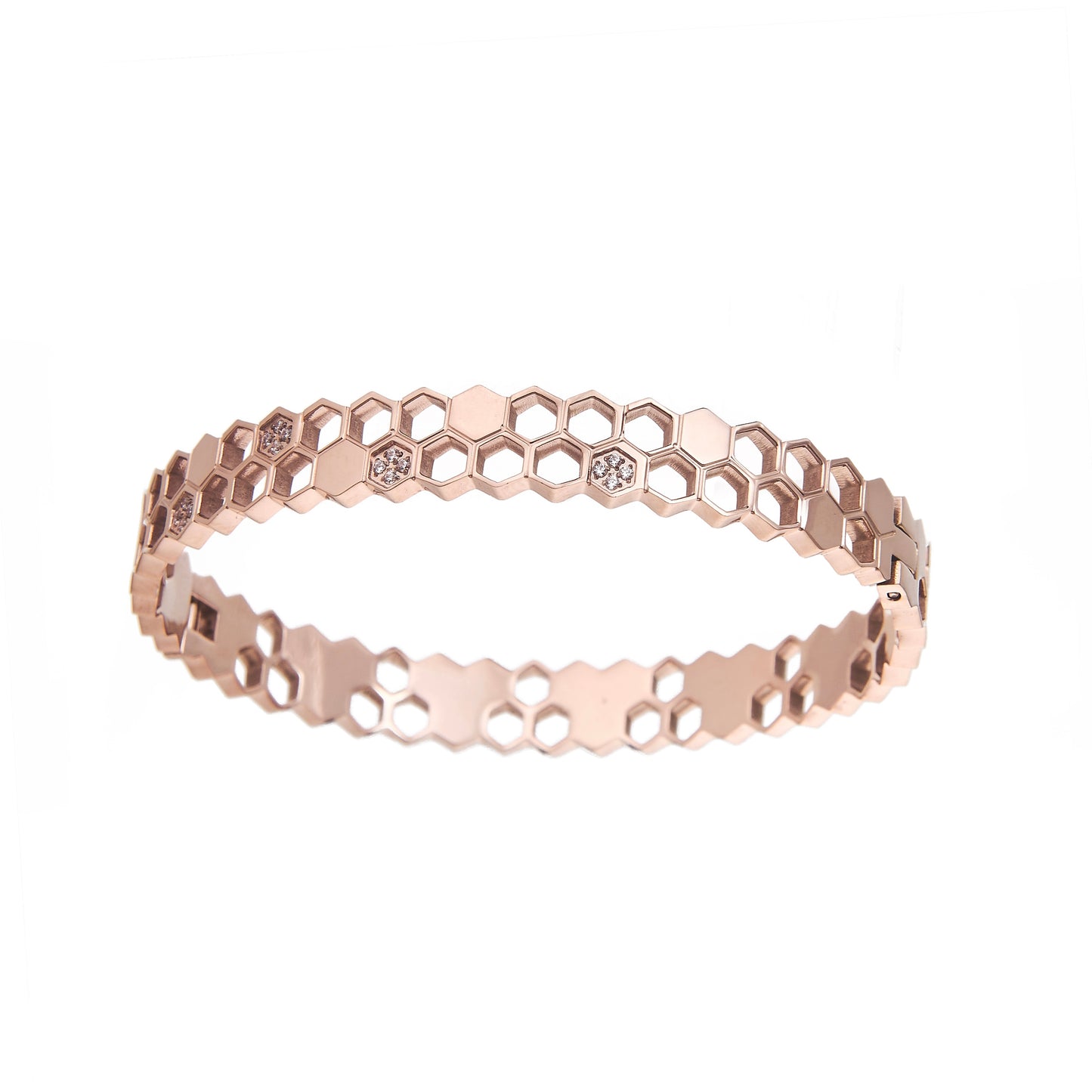 BRACELET ROSE GOLD EN ACIER INOXYDABLE