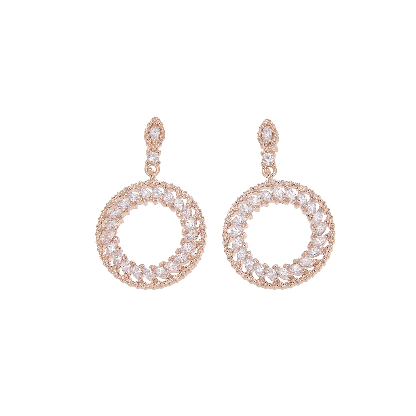 Boucles Cercle Rose Gold
