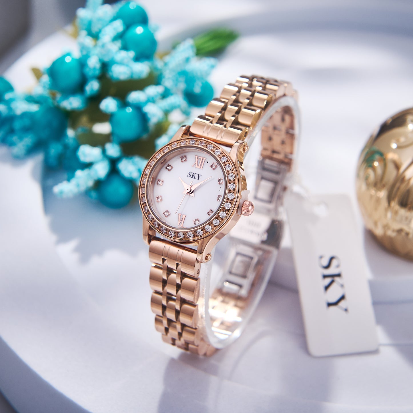 SKY Luminous Pearl – Luxe Rosé & Cristaux
