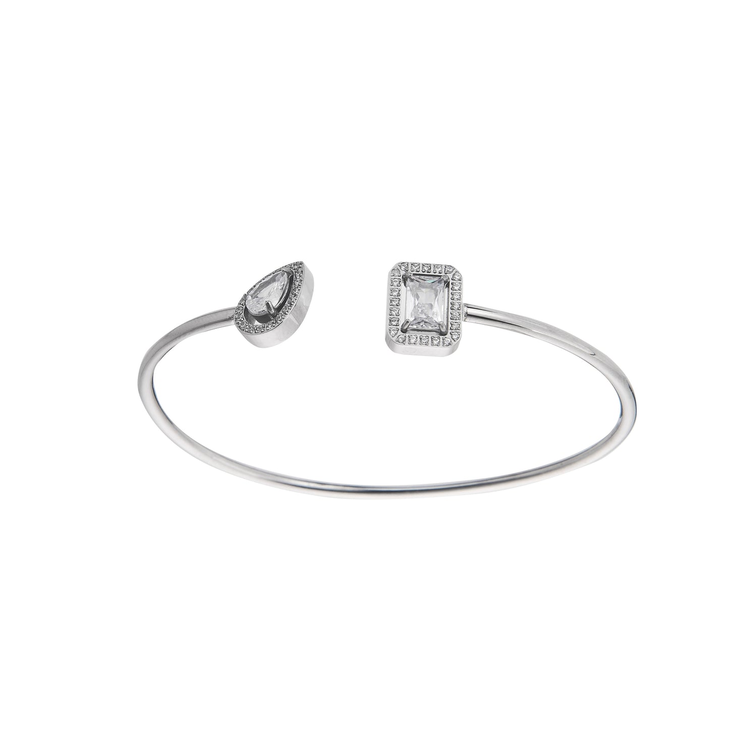 BRACELET ARGENTÉ EN ACIER INOXYDABLE
