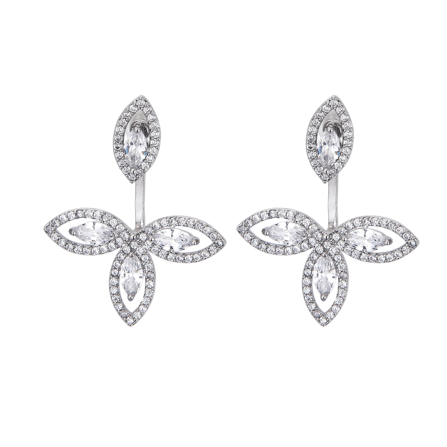 Boucles d'oreilles Fleur de Marquise