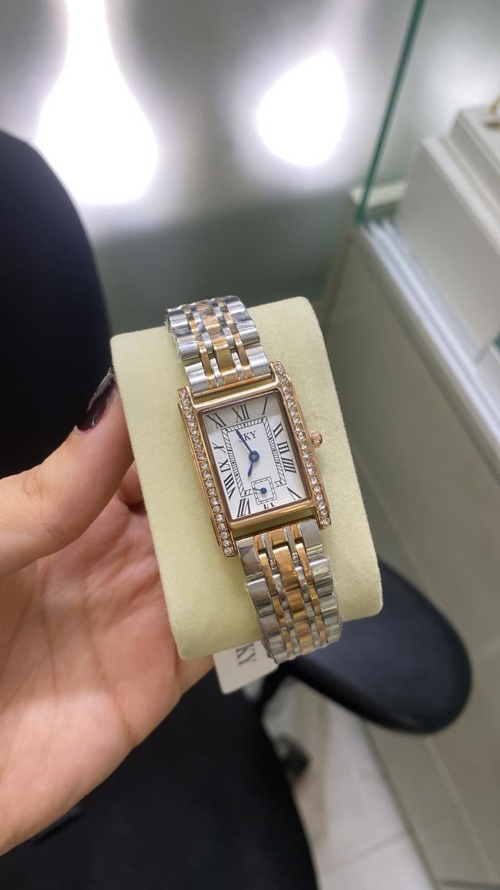 SKY Lady Royale – Bracelet Bicolore & Strass