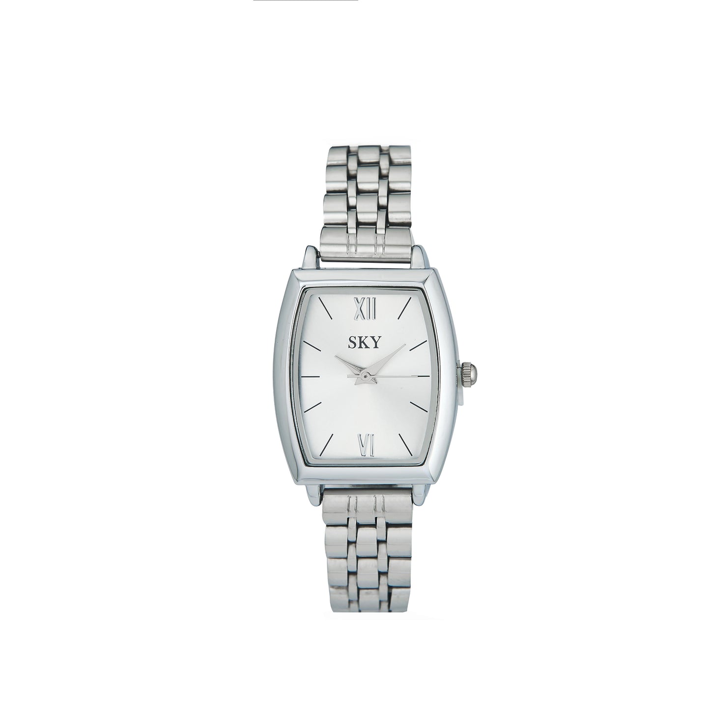 SKY Silver Class – Montre Rectangulaire Élégance Pure
