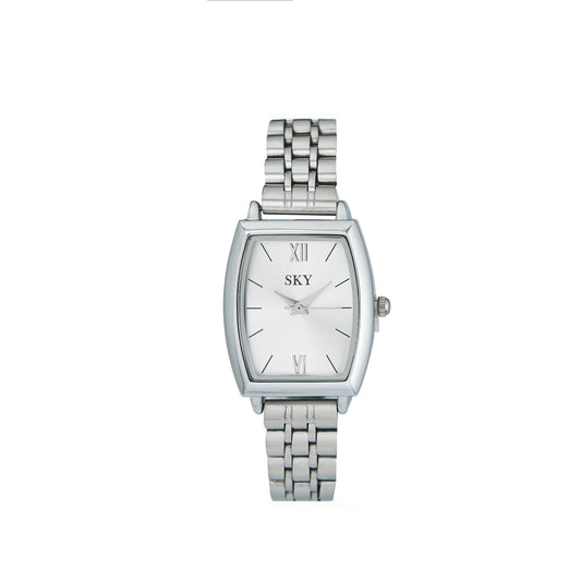 SKY Silver Class – Montre Rectangulaire Élégance Pure