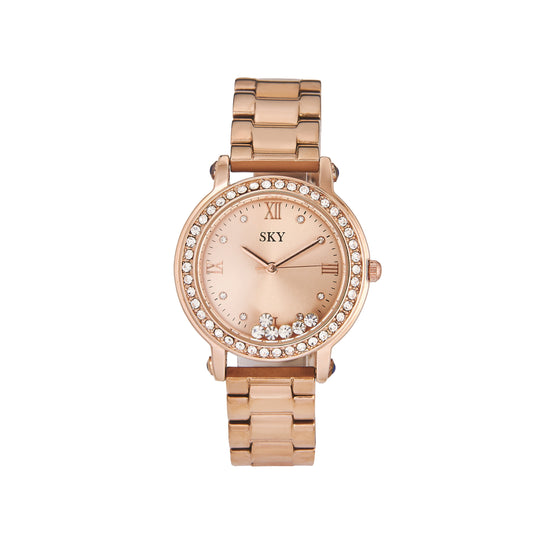 SKY Glam Pink – Montre Cristaux Prestige