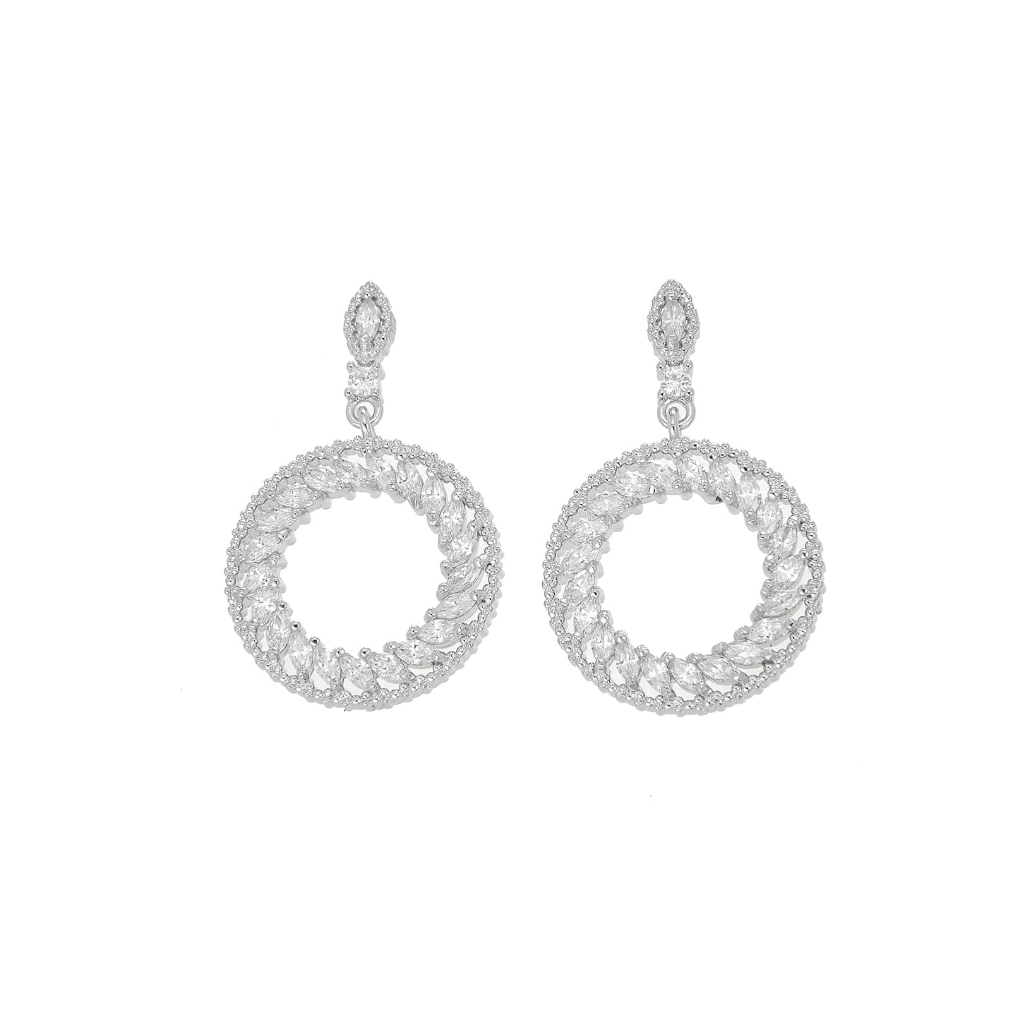 Boucles d'oreilles Cercle Tressé