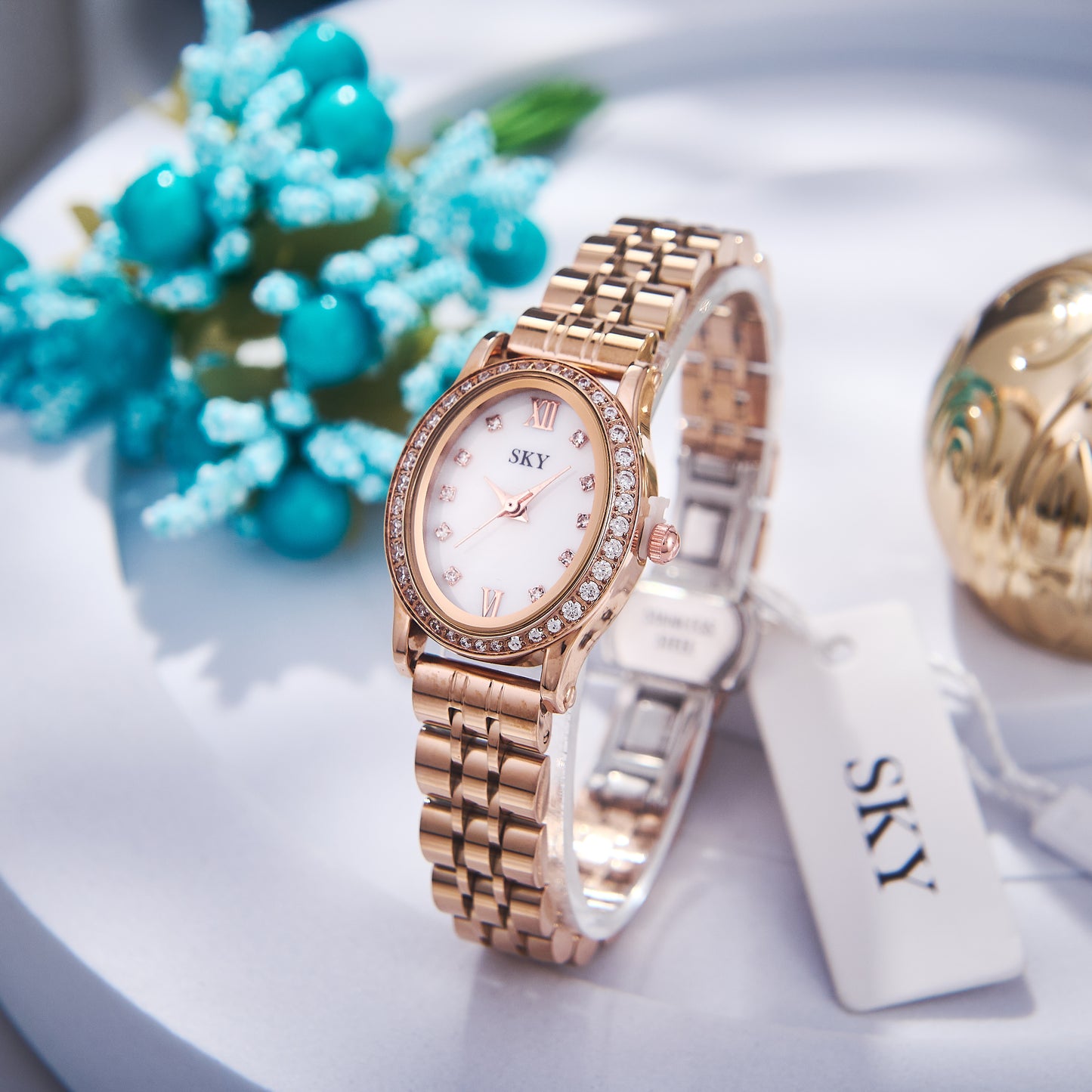 SKY Noble Jewel – Rosé Gold & Cristaux