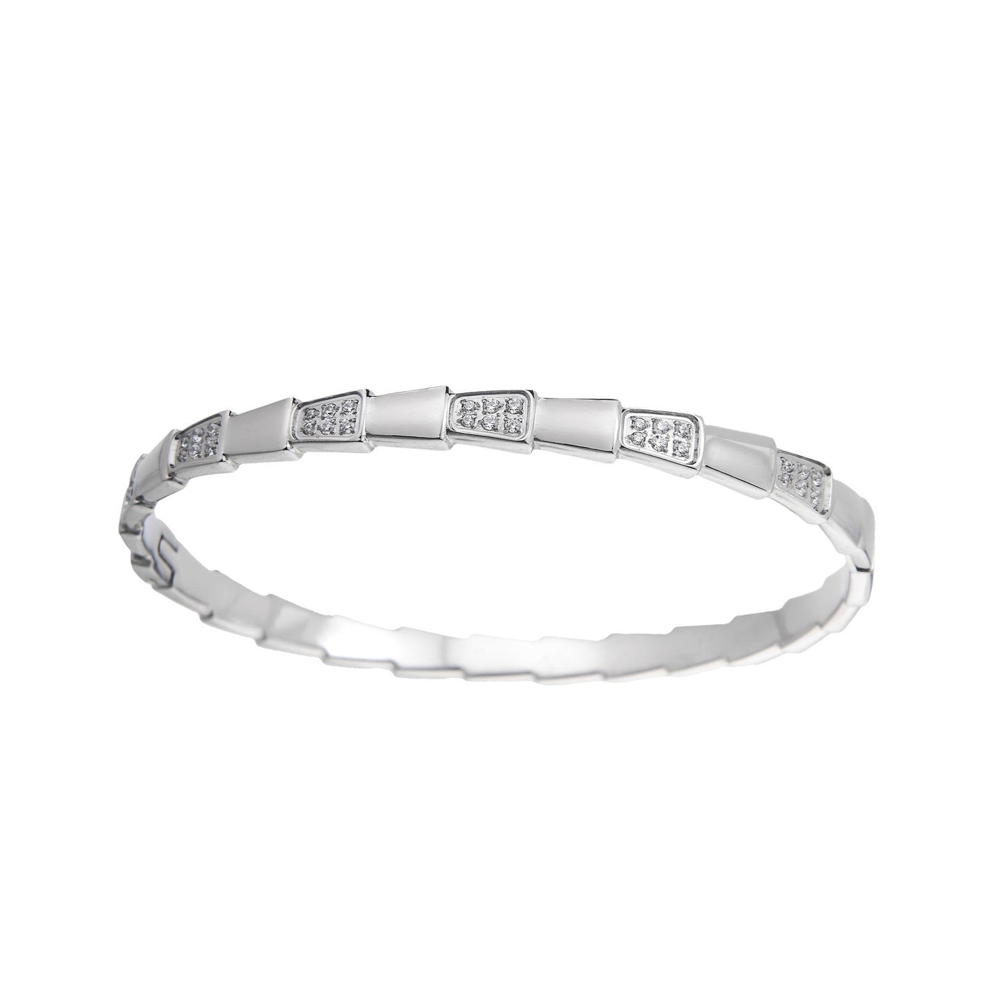 BRACELET ARGENTÉ EN ACIER INOXYDABLE